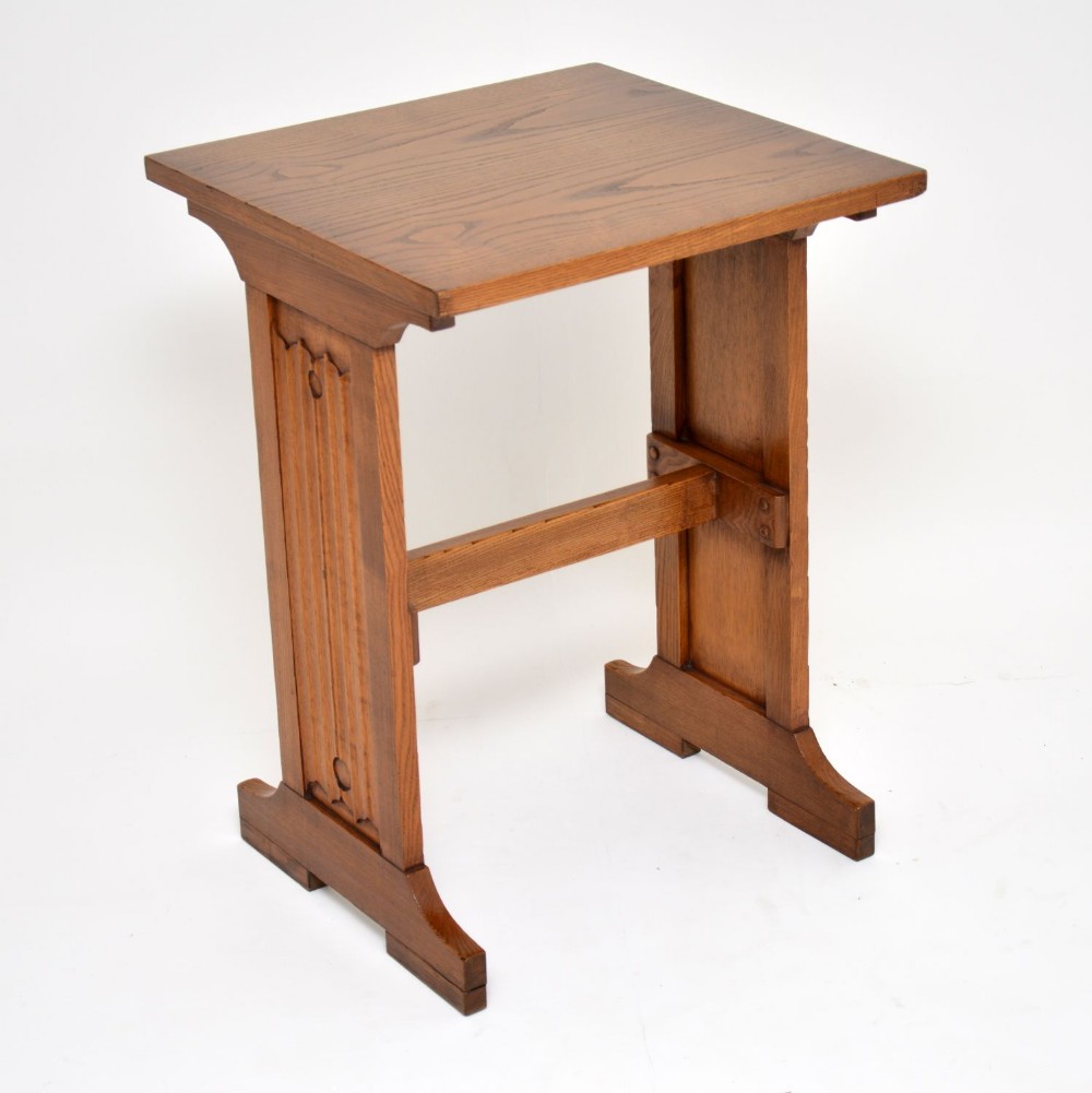 Antique Arts & Crafts Elm Writing Table
