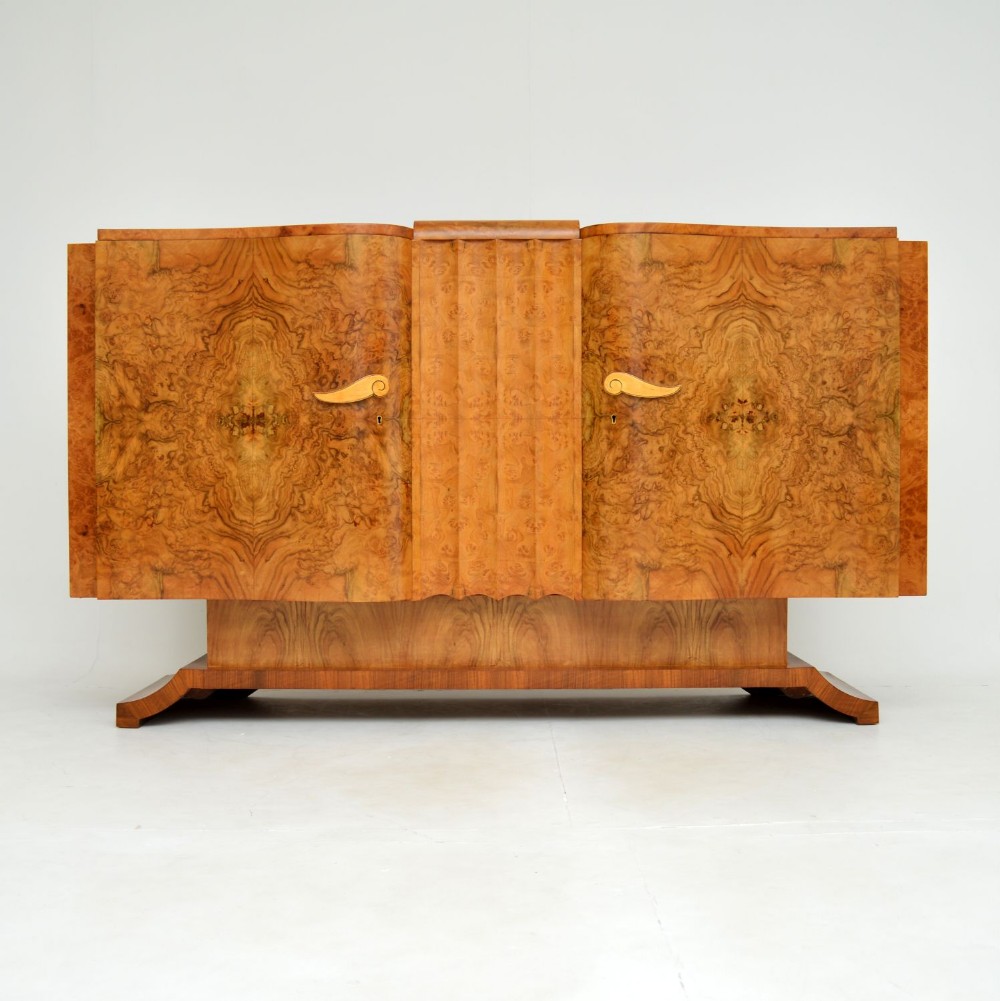 1930's Art Deco Burr Walnut Sideboard by Hille