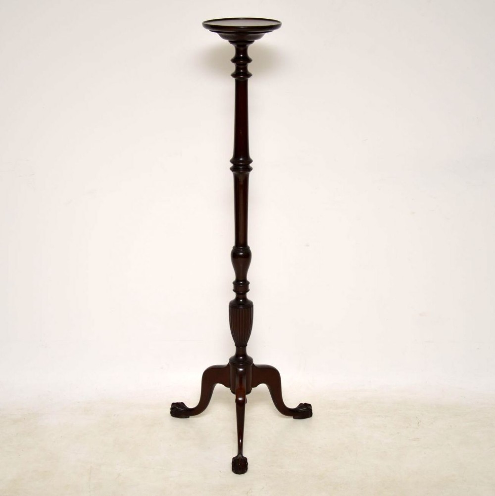 Antique Georgian Style Mahogany Torchere Stand
