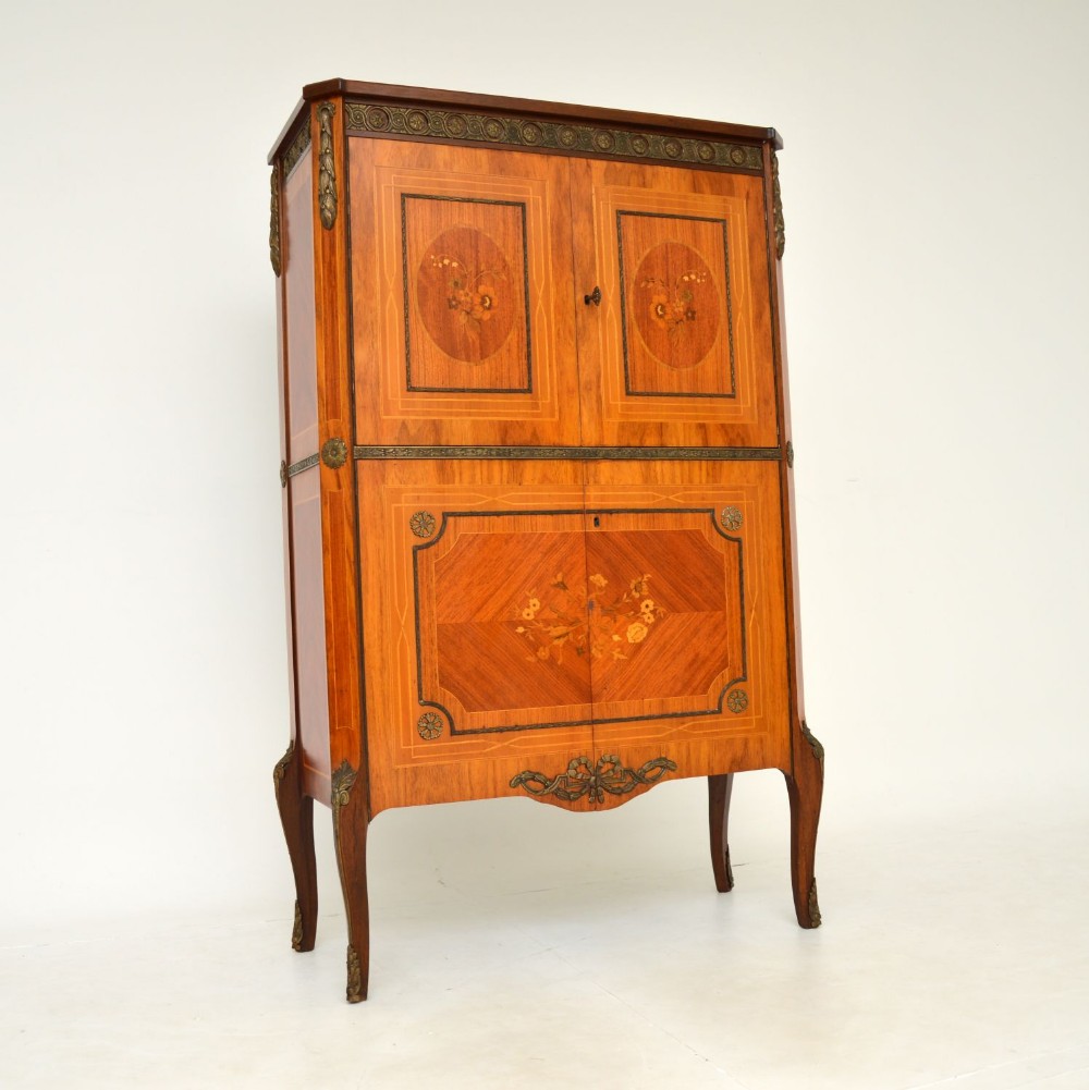 Antique French Inlaid Marquetry Drinks Cabinet