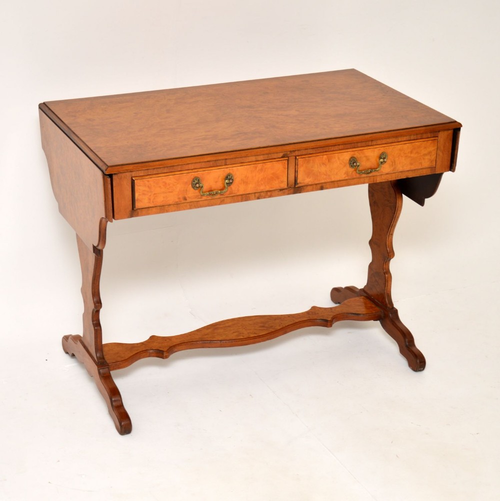 Antique Burr Walnut Sofa Table