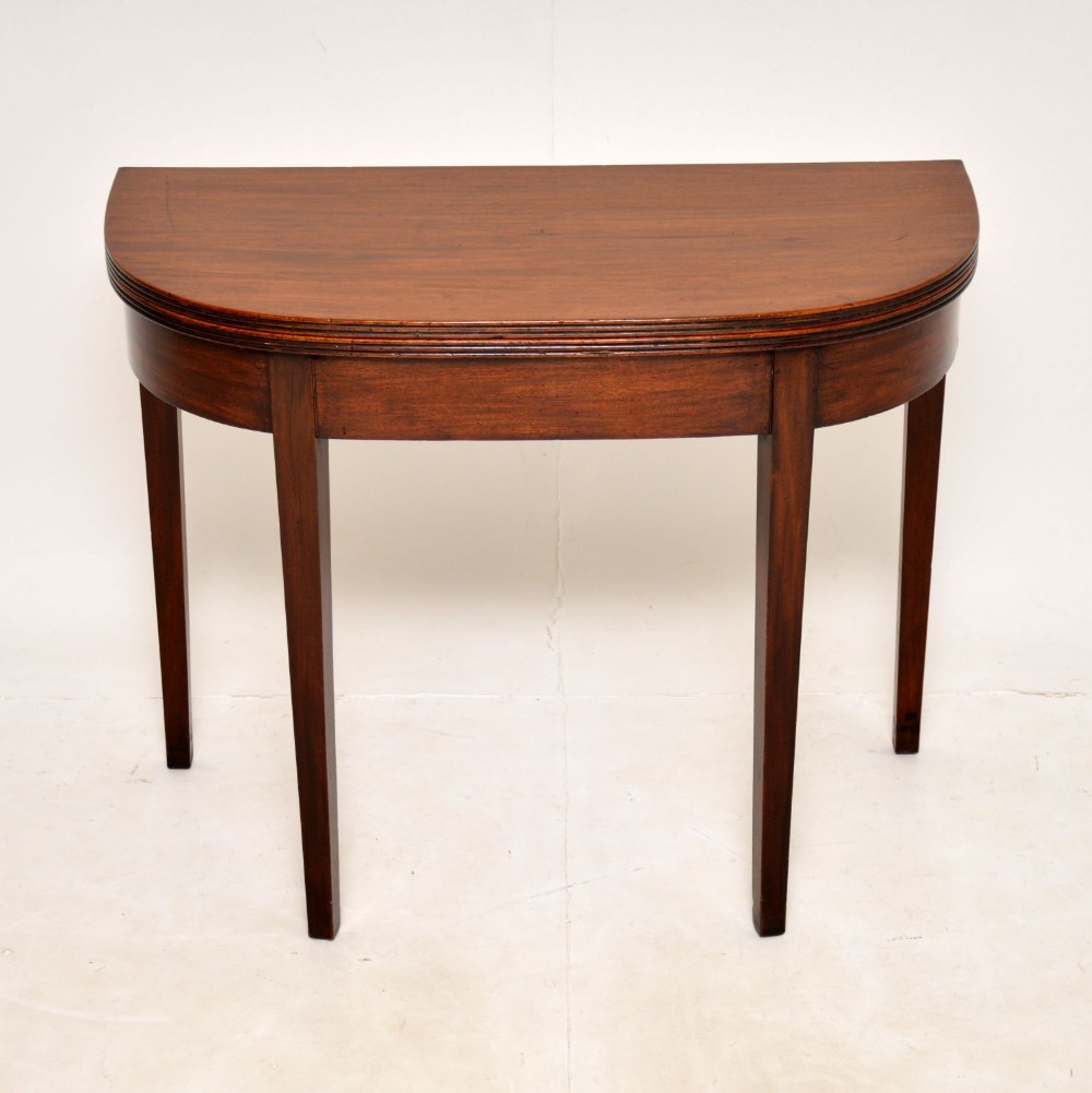 Antique George III Mahogany Card Table