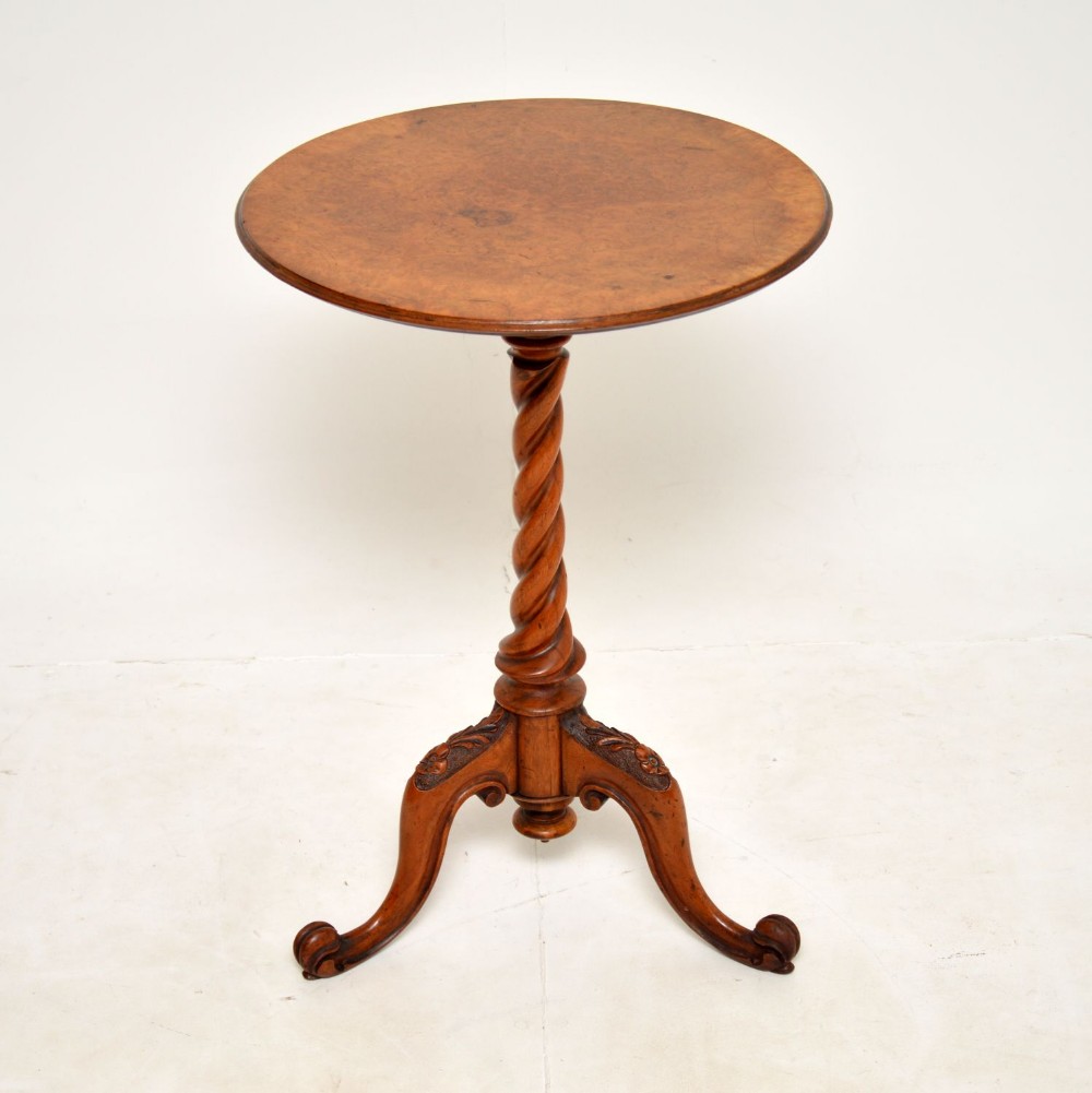 Antique Victorian Burr Walnut Occasional Table