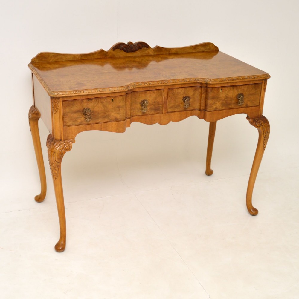 Antique Burr Walnut Server Side Table