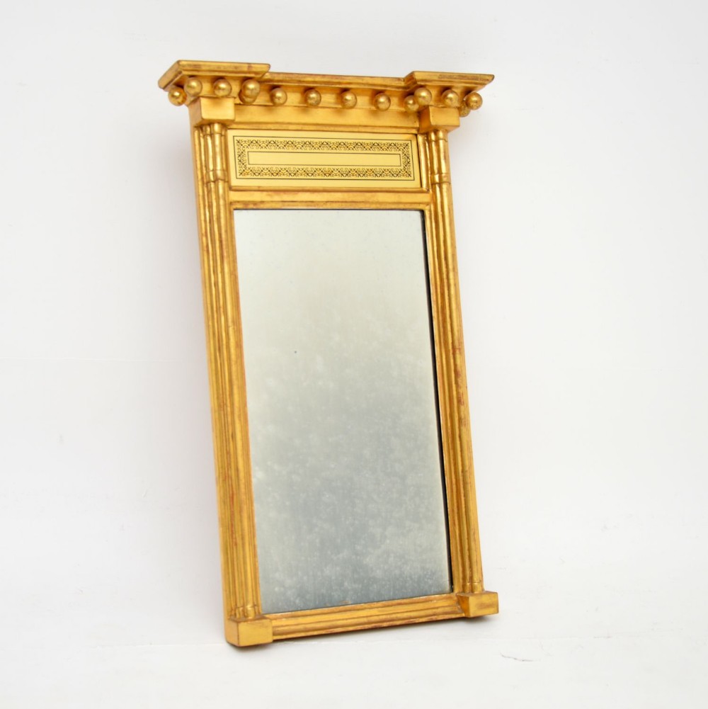 Antique Georgian Period Gilt Wood Mirror