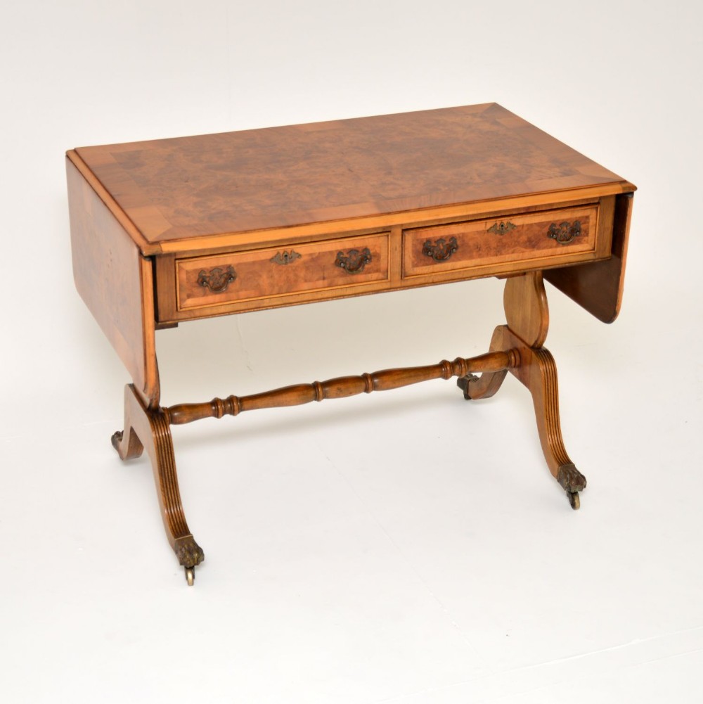 Antique Burr Walnut Sofa Table