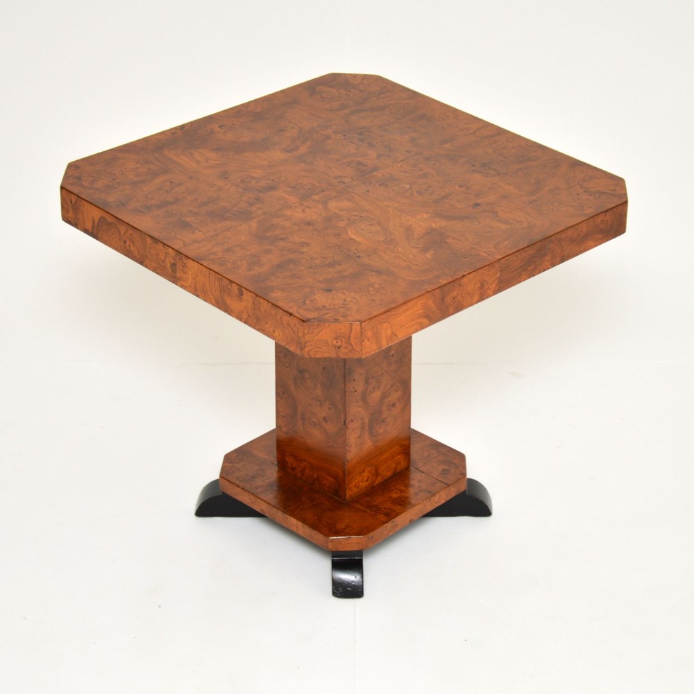 1930's Art Deco Burr Elm Occasional Table