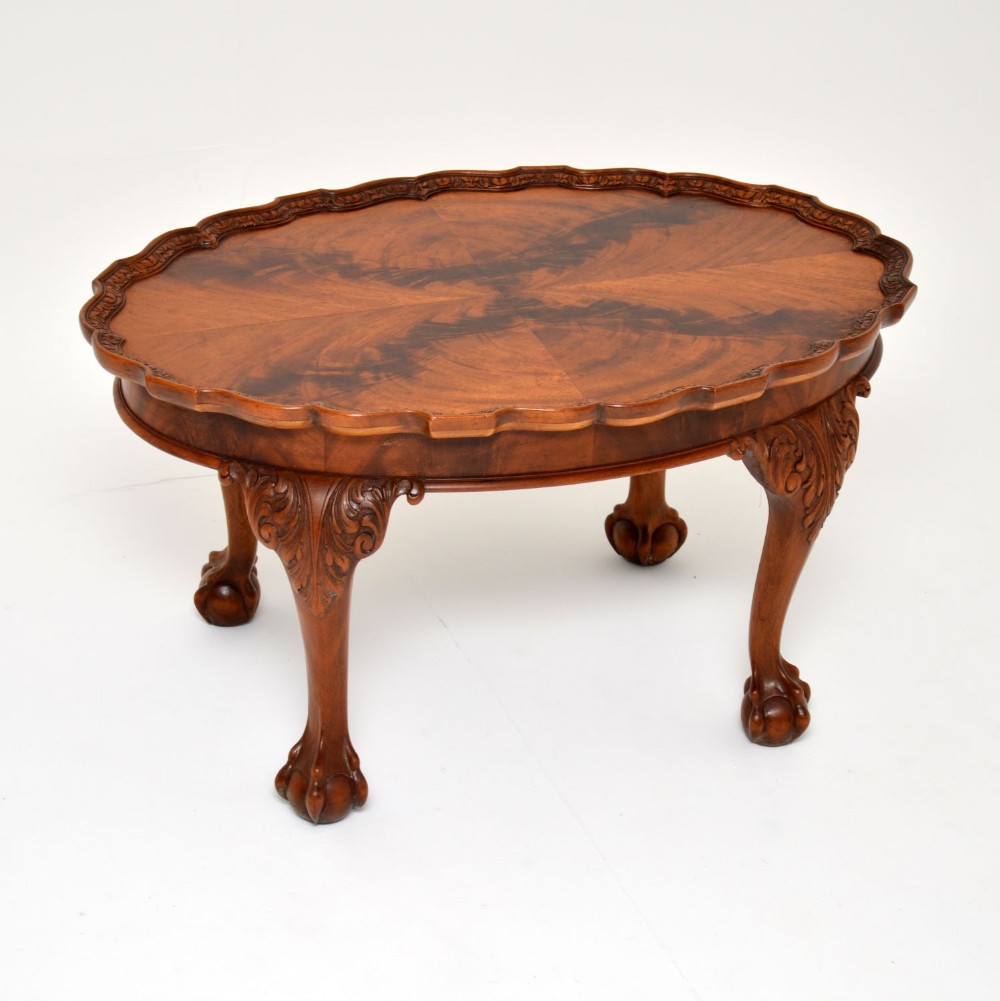 
Antique Chippendale Style Pie Crust Mahogany Coffee Table