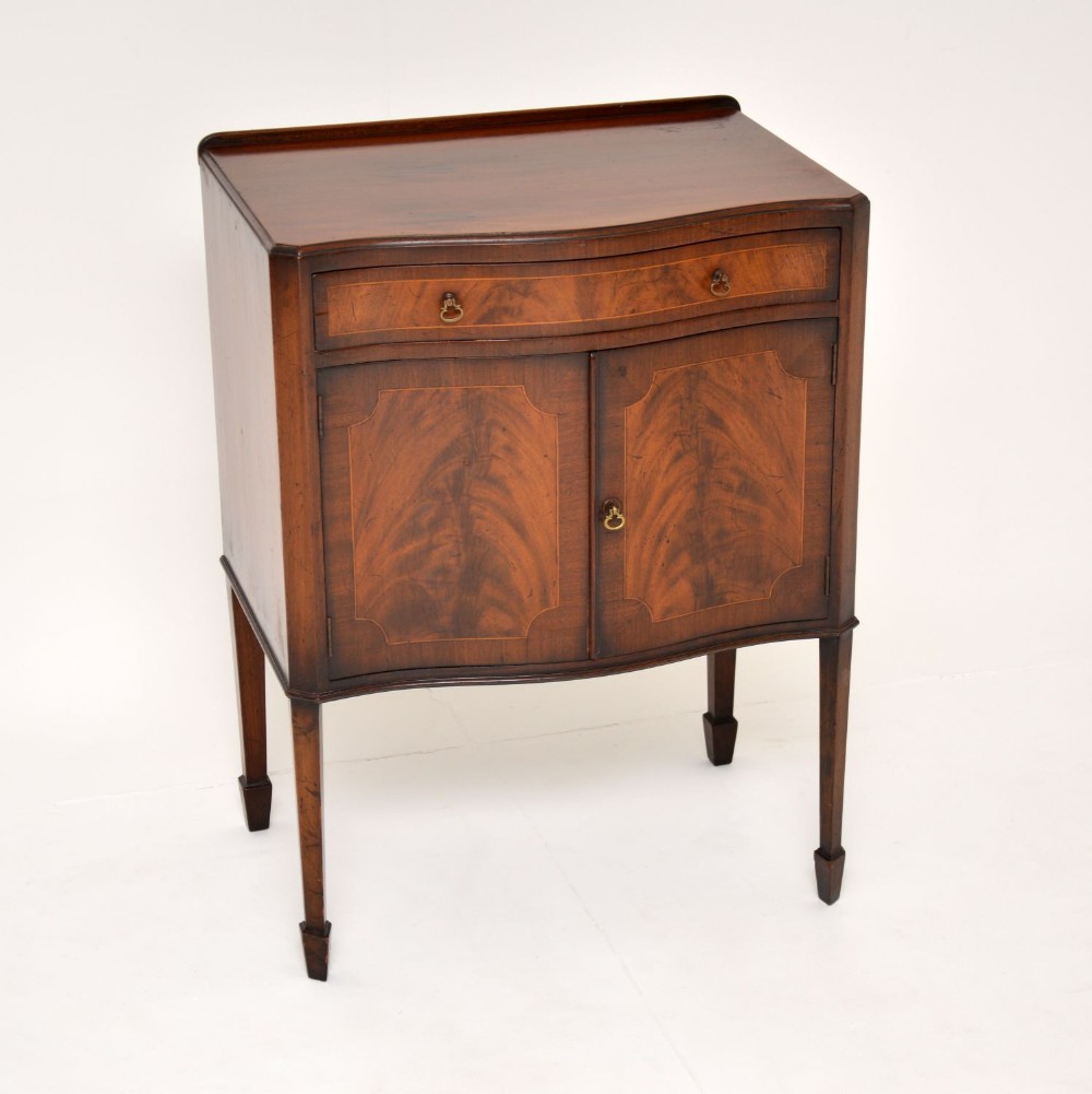 Antique Edwardian Inlaid Mahogany Cabinet
