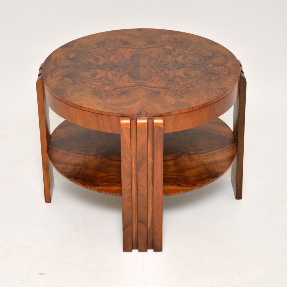 1930's Art Deco Burr Walnut Coffee Table