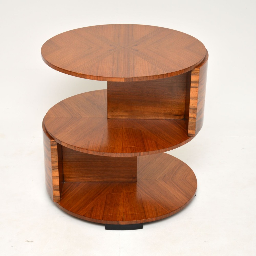 1930's Art Deco Walnut Occasional Table