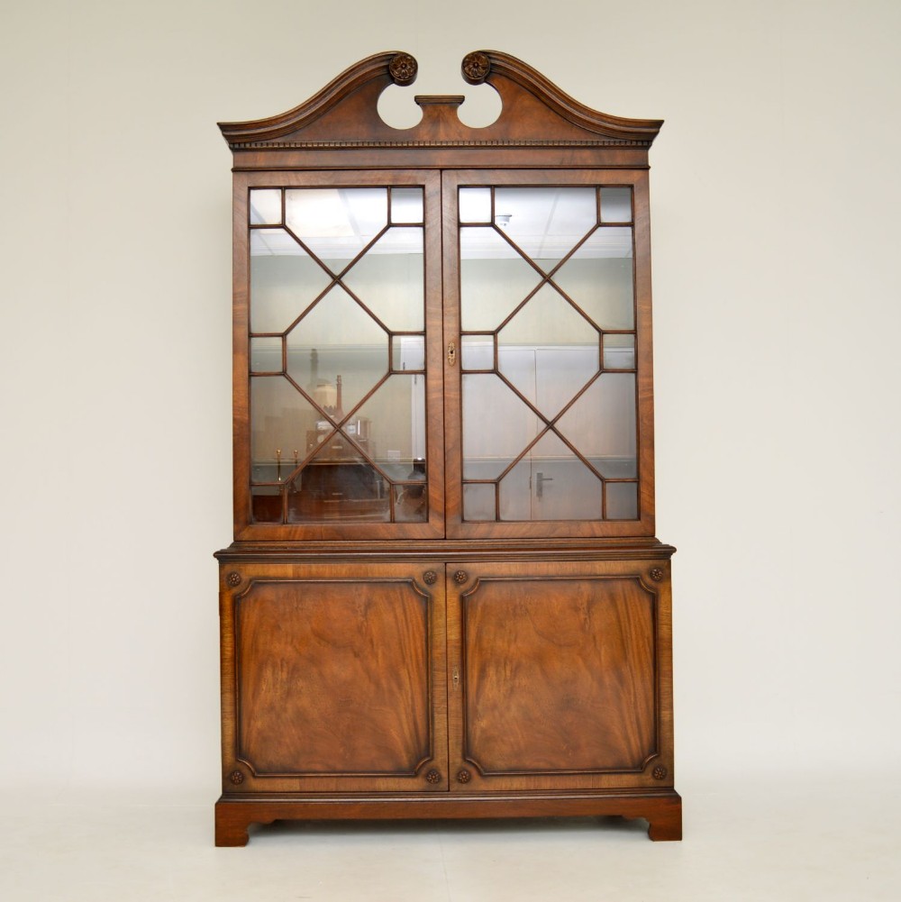 Antique Georgian Style Mahogany Bookcase