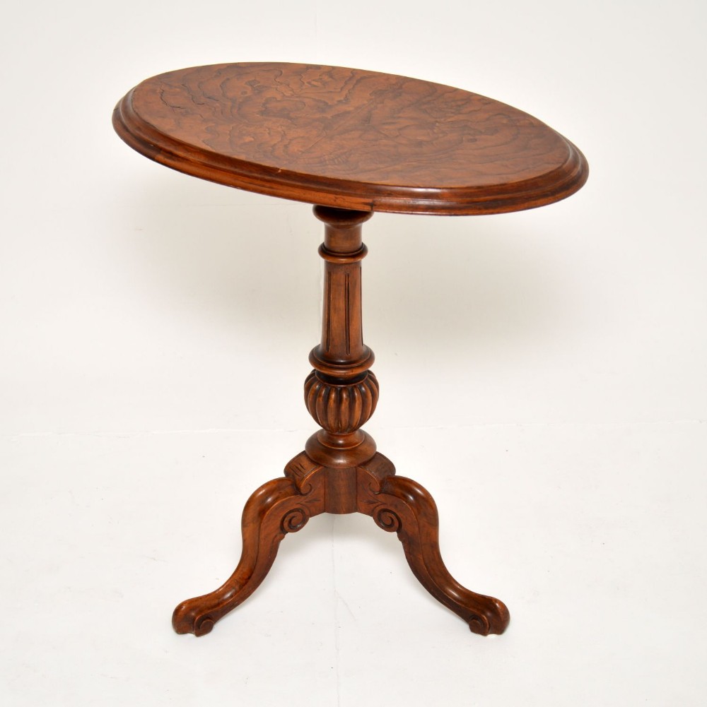 Antique Victorian Walnut & Elm Side Table