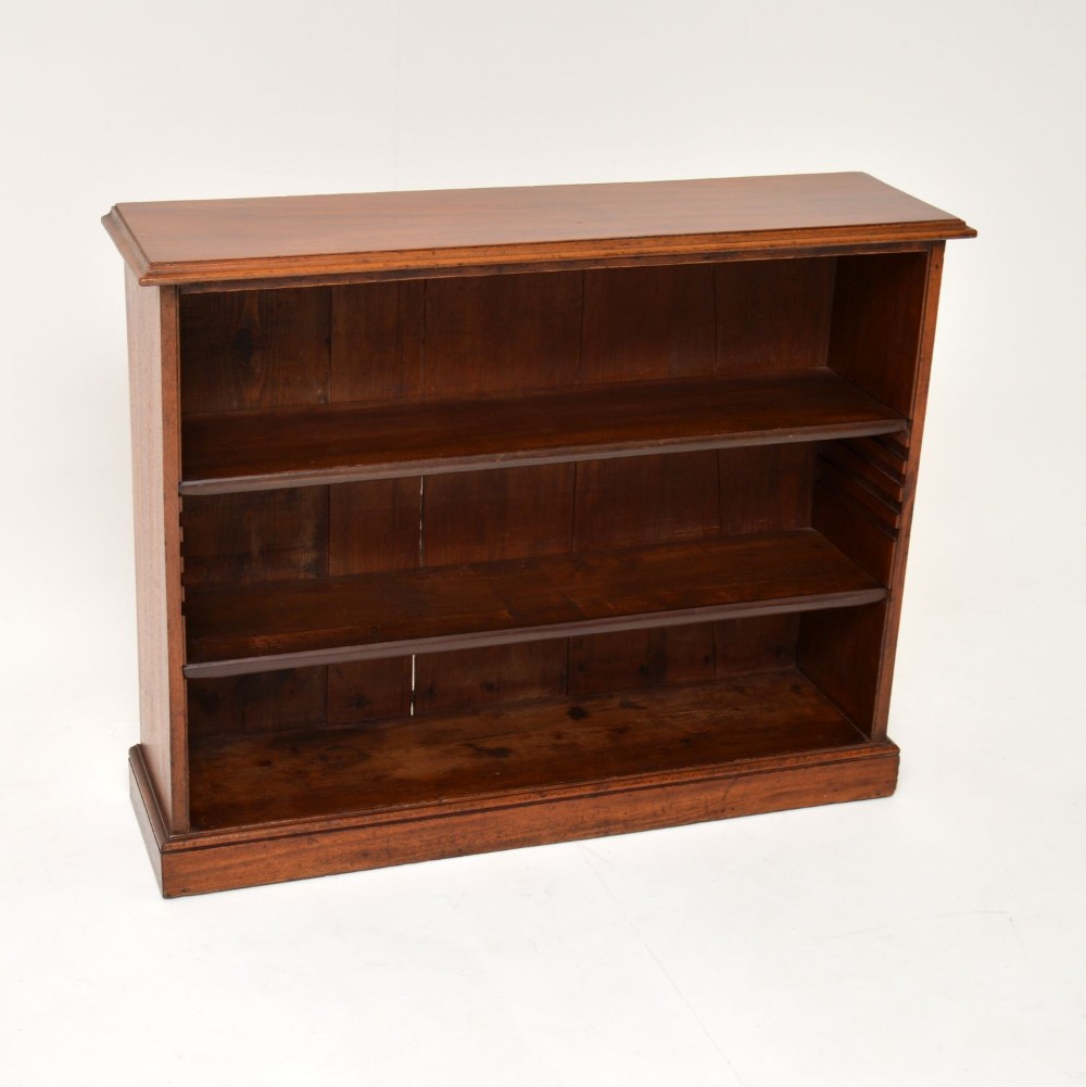 Antique Georgian Mahogany Open Bookcase