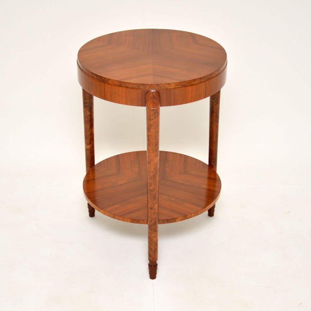 1930's Art Deco Walnut Occasional Side Table