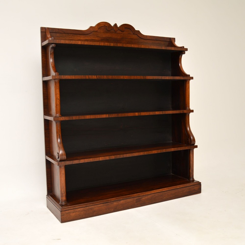 Antique William IV Rosewood Open Bookcase