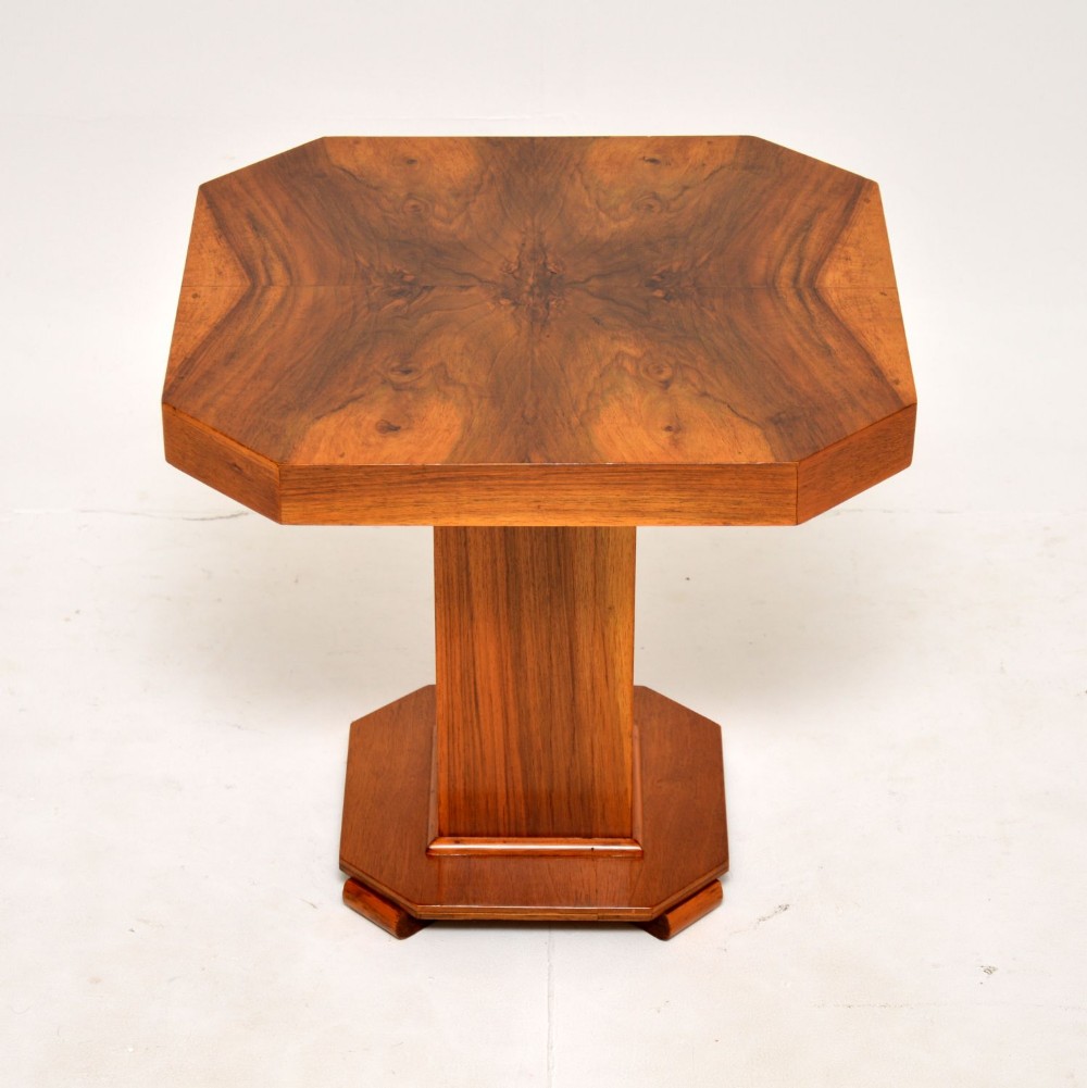 1930's Art Deco Figured Walnut Occasional Table
