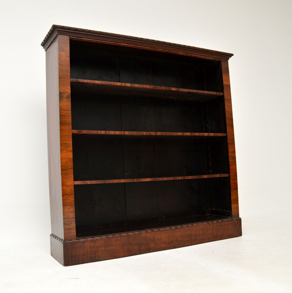 Antique William IV Rosewood Open Bookcase