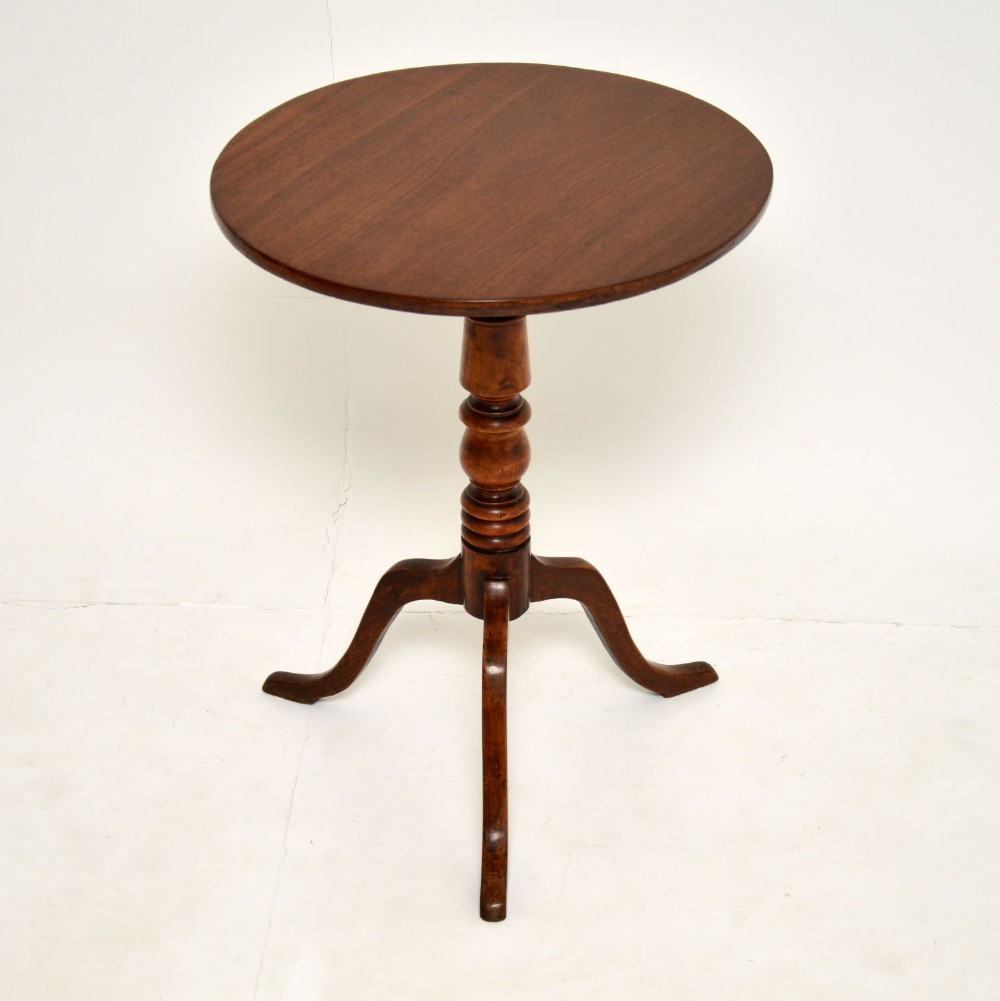 Antique Georgian Mahogany Tilt Top Tripod Table