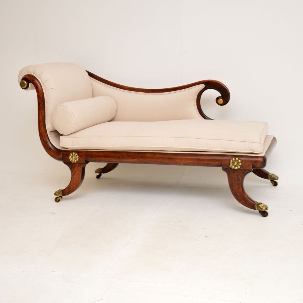 Antique Regency Period Chaise Longue