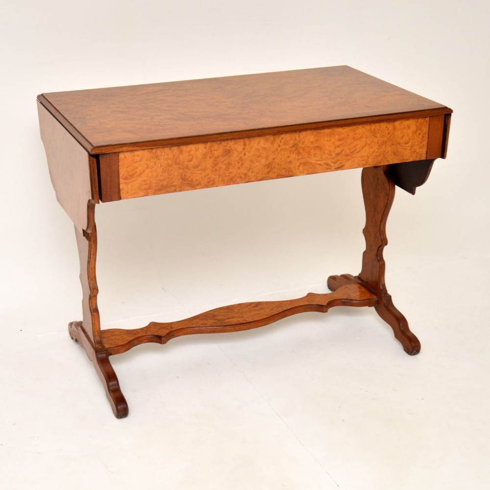 Antique Burr Walnut Sofa Table
