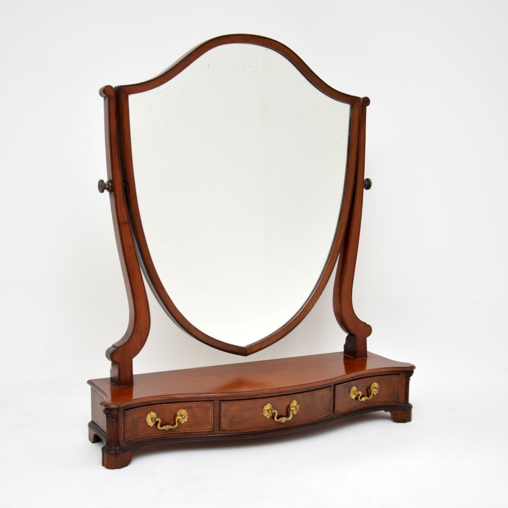 Antique Georgian Mahogany Dressing Mirror
