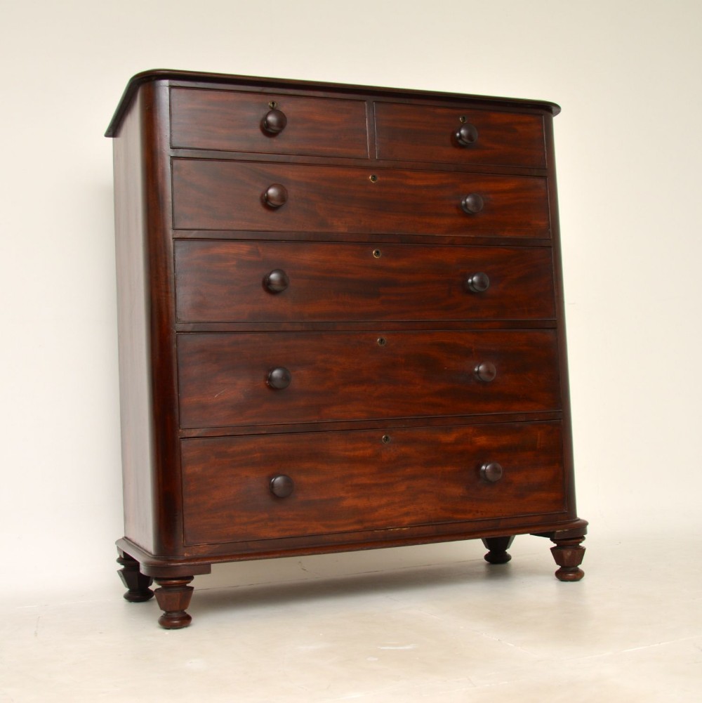 Large Antique William IV Mahogany Chest of Drawers