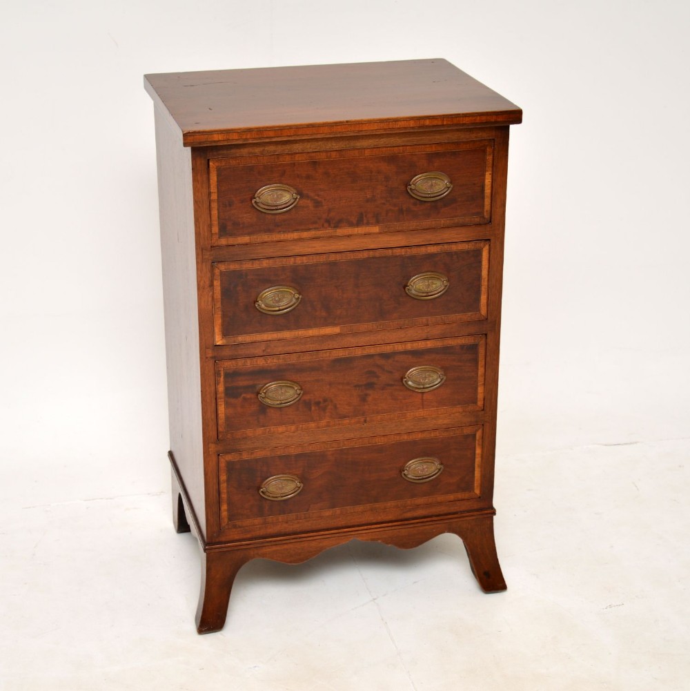 Antique Edwardian Inlaid Mahogany Chest of Drawers