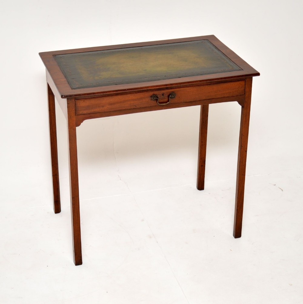 Antique Georgian Mahogany Leather Top Desk
