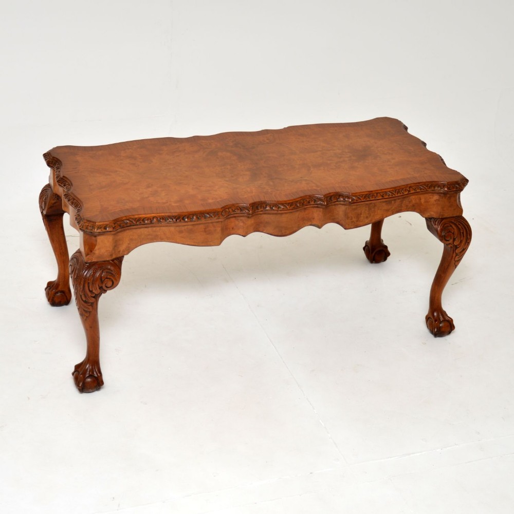 Antique Burr Walnut Coffee Table
