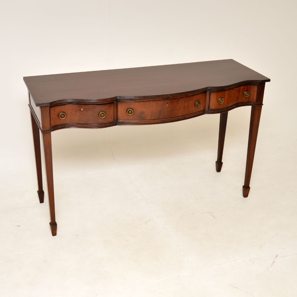 Antique Edwardian Mahogany Console Side Table