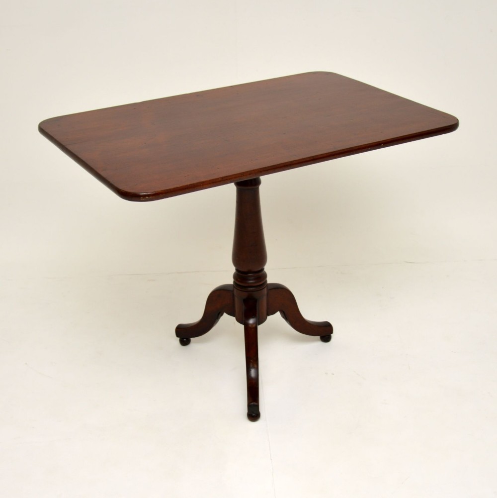Antique Georgian Solid Mahogany Tilt Top Table