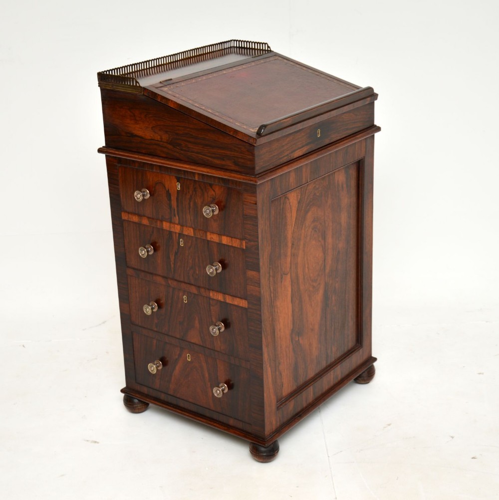 Antique Irish William IV Period Davenport in Rosewood