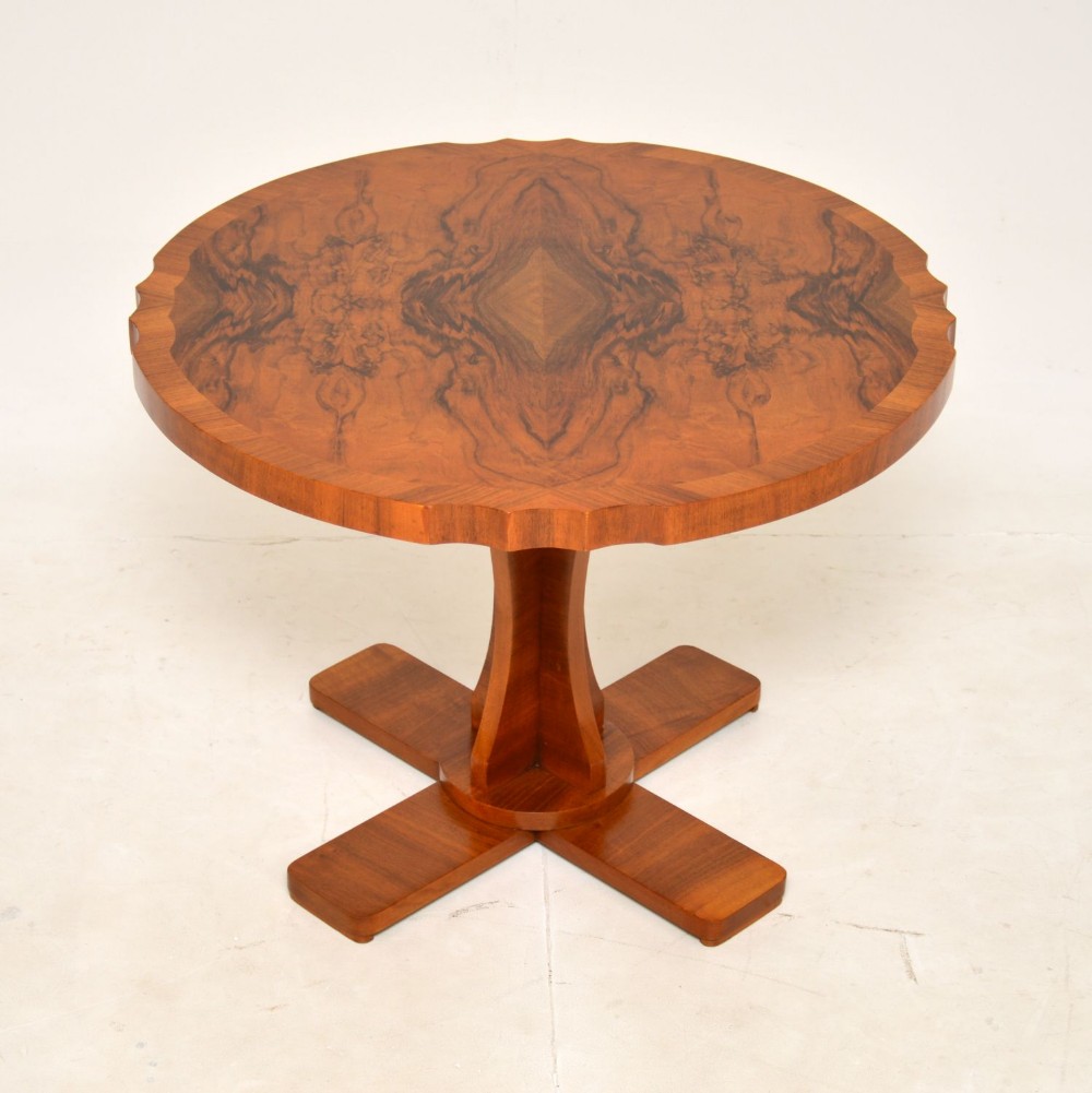 1920's Art Deco Walnut Coffee Table by Epstein
