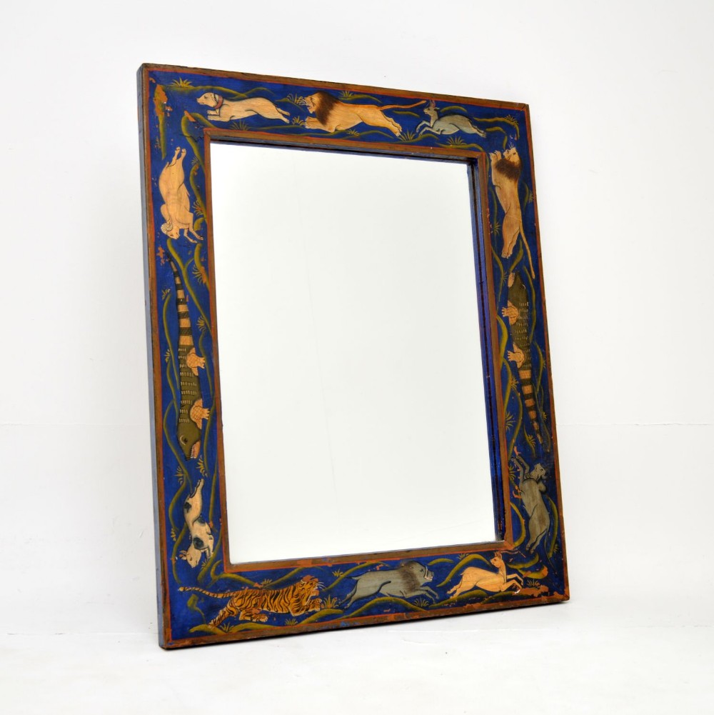 Antique Decorative Painted Mirror

