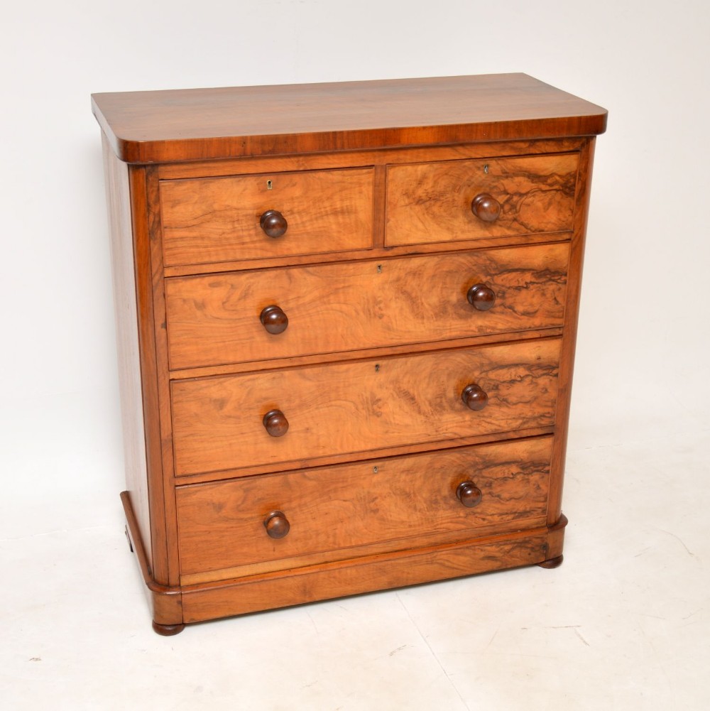 Antique Victorian Walnut Chest of Drawers