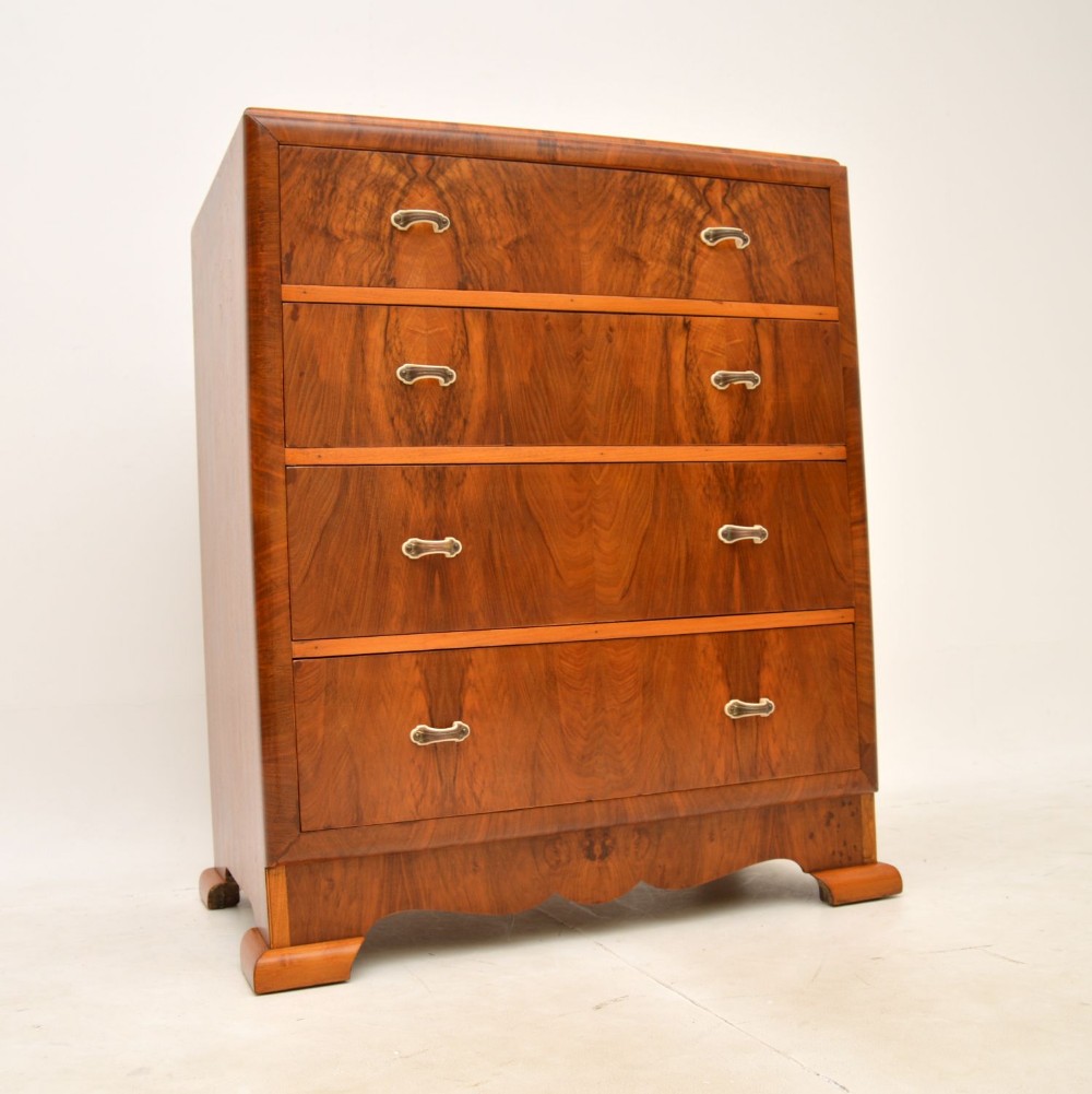 1920's Art Deco Walnut Chest of Drawers
