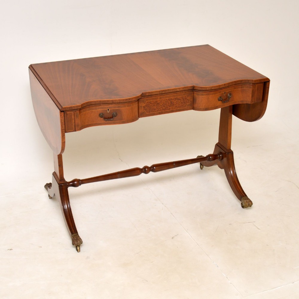 Antique Mahogany Drop Leaf Sofa Table
