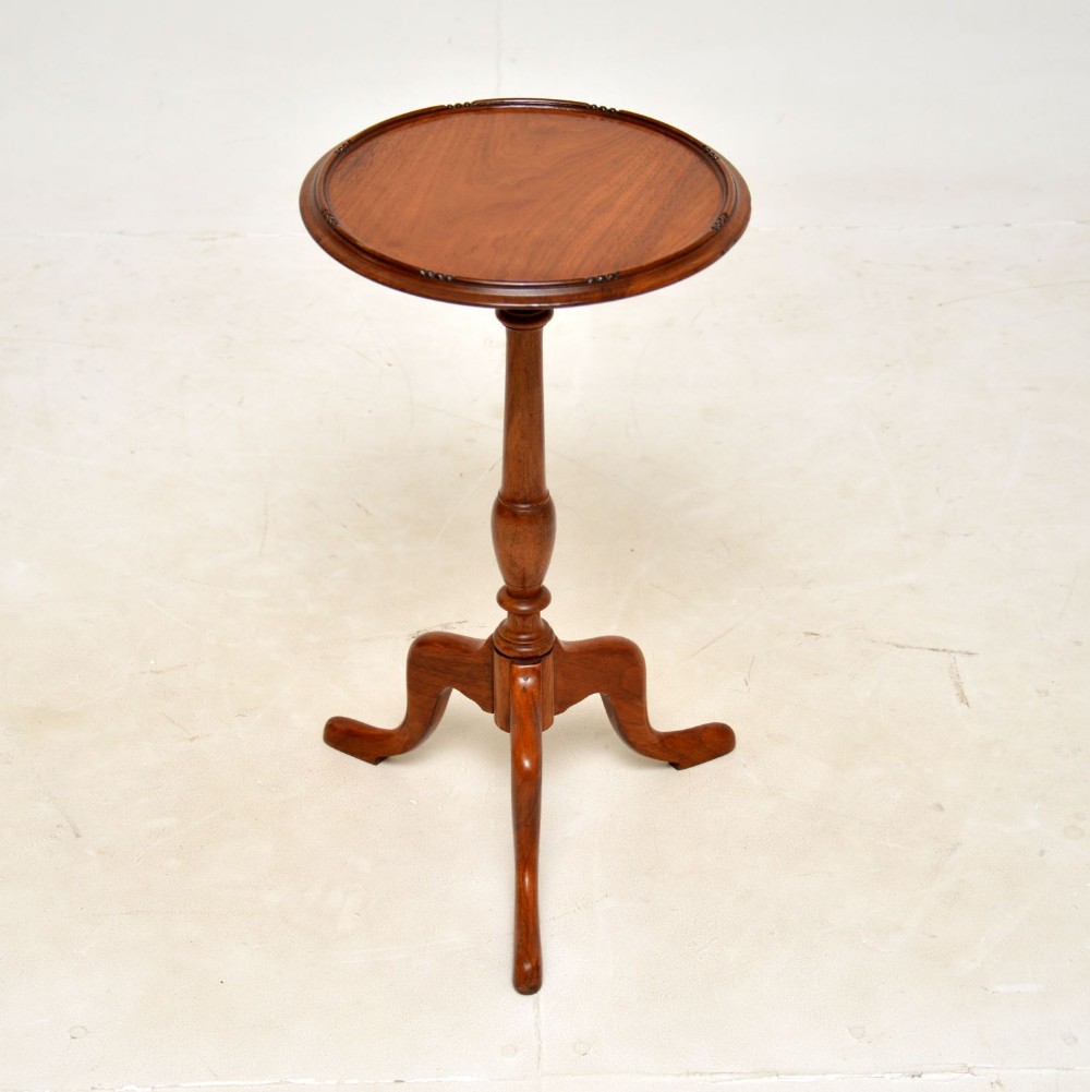 Antique Solid Walnut Wine Table
