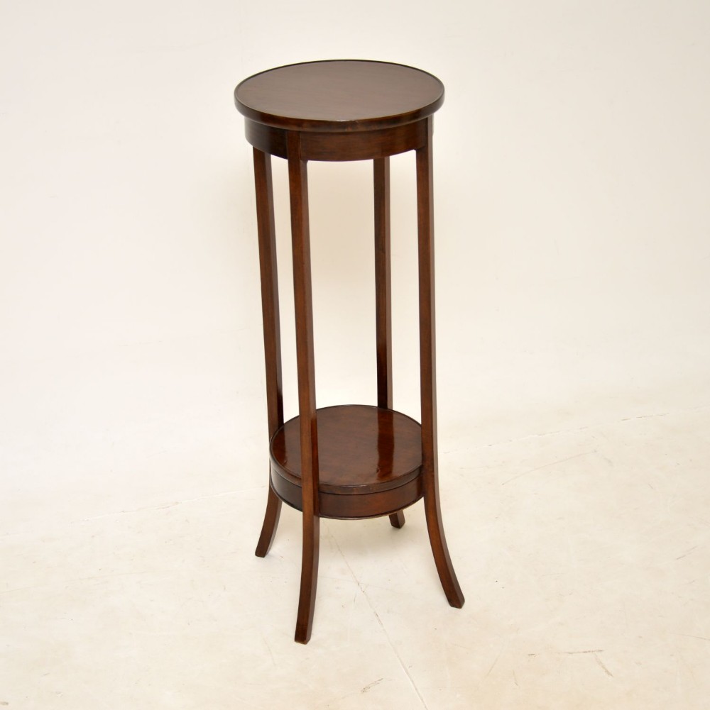 Antique Edwardian Mahogany Plant Stand / Side Table