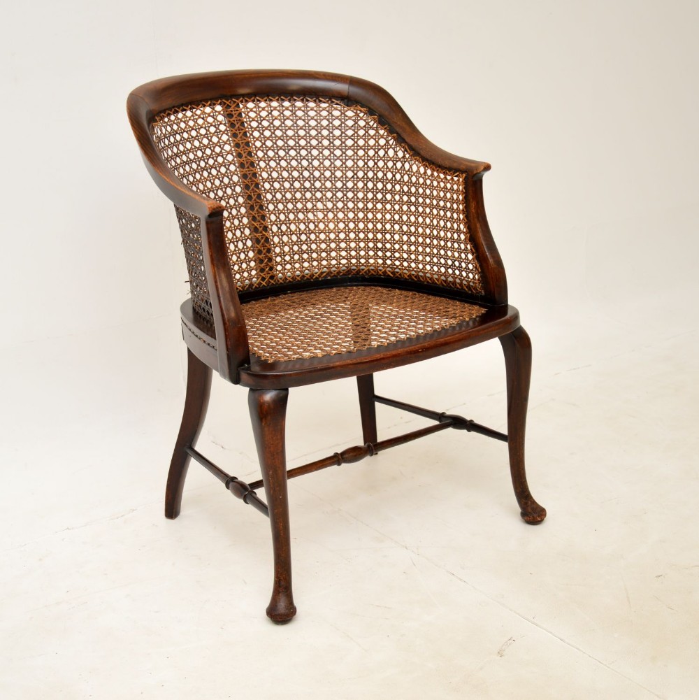 Antique Edwardian Cane Side Chair
