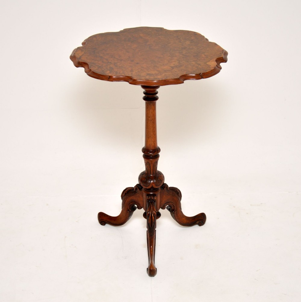 Antique Victorian Burr Walnut Occasional Side Table