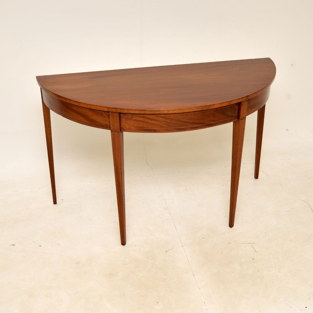 Antique George III Mahogany Console Table

