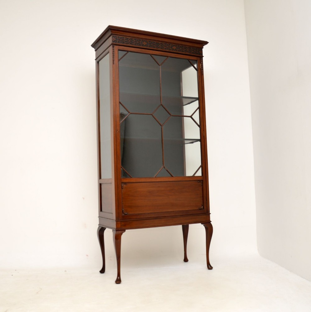 Antique Edwardian Mahogany Display Cabinet
