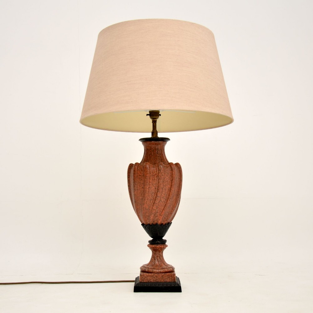Antique Marble Table Lamp
