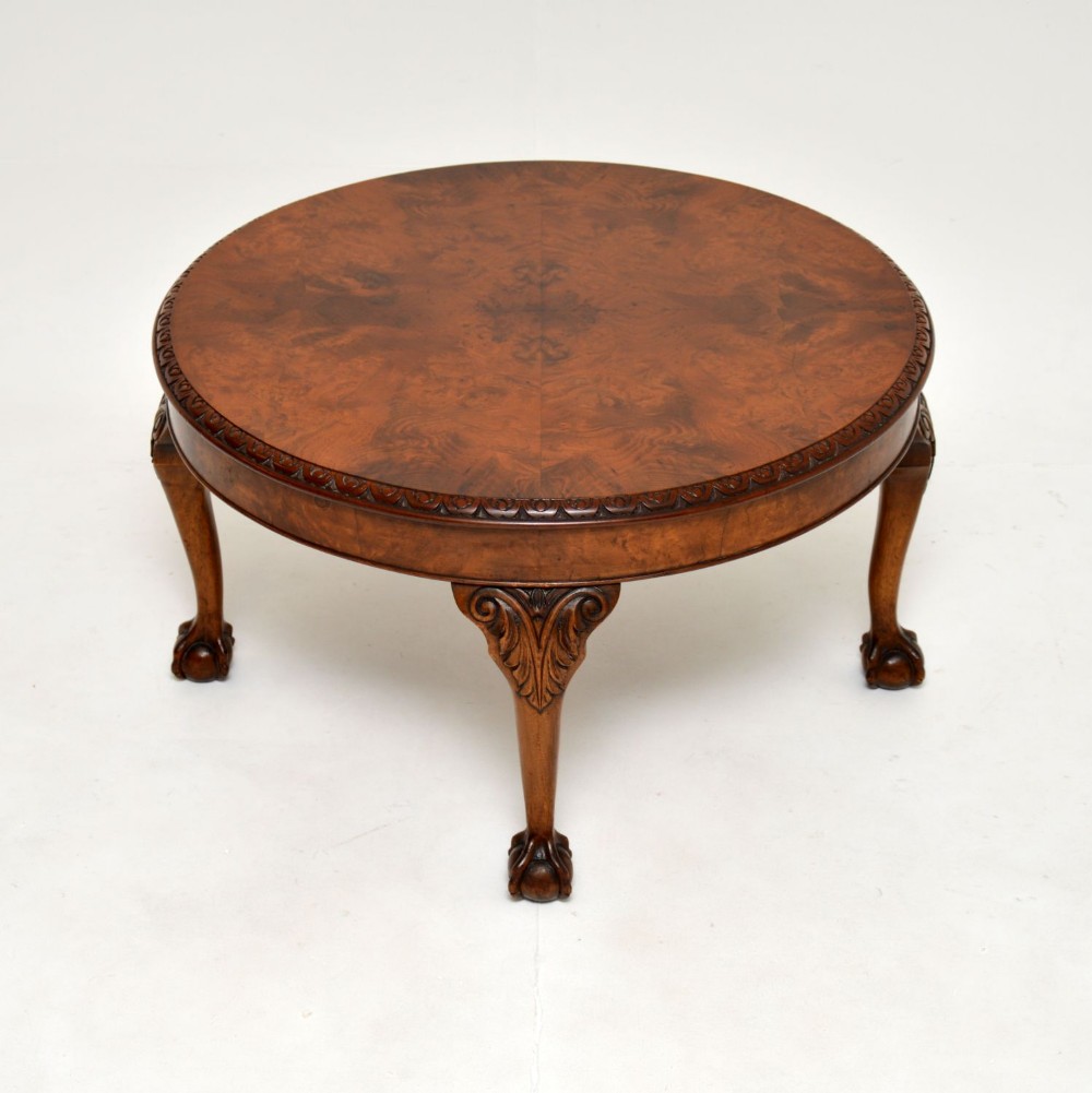 Antique Burr Walnut Coffee Table
