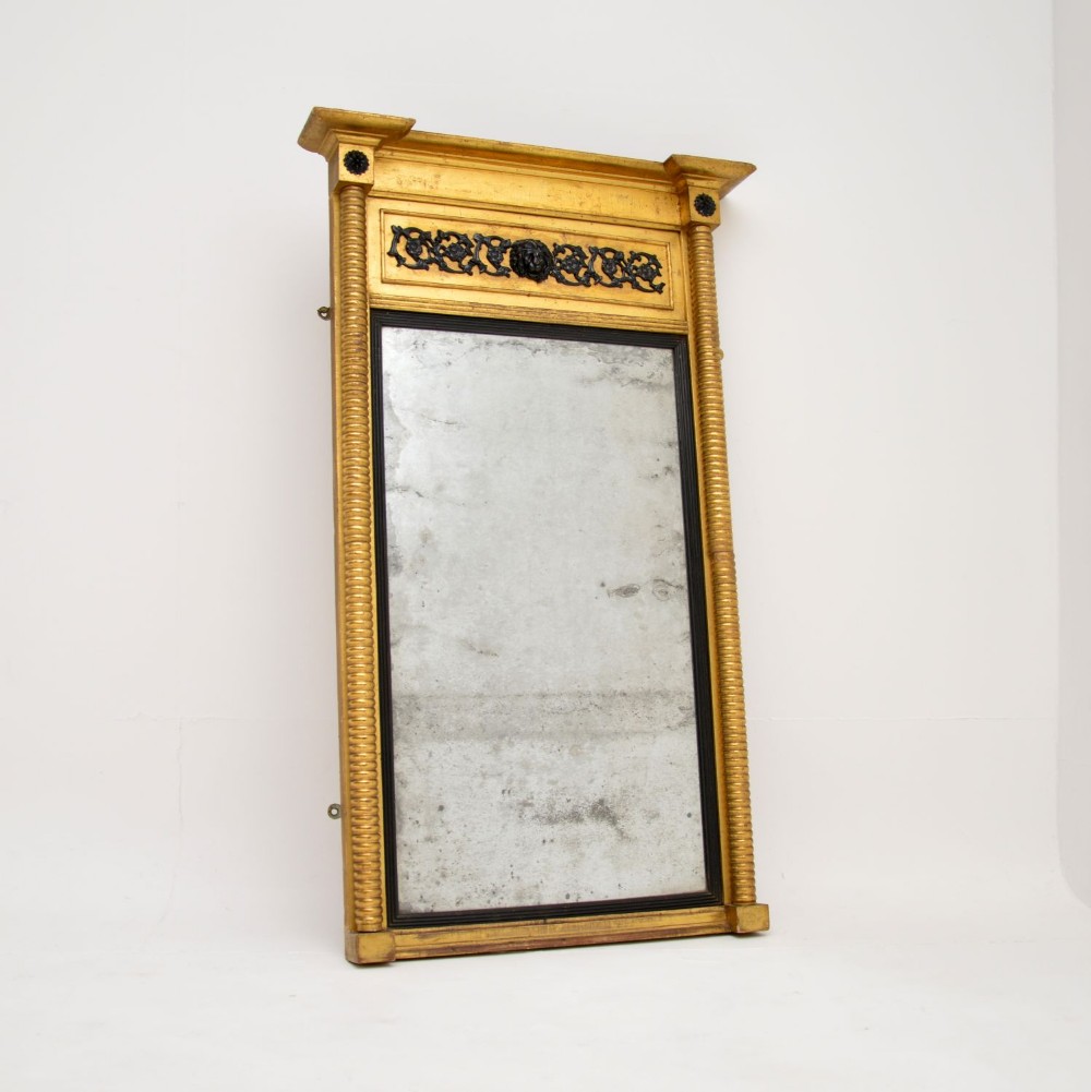 Antique Regency Period Gilt Wood Mirror

