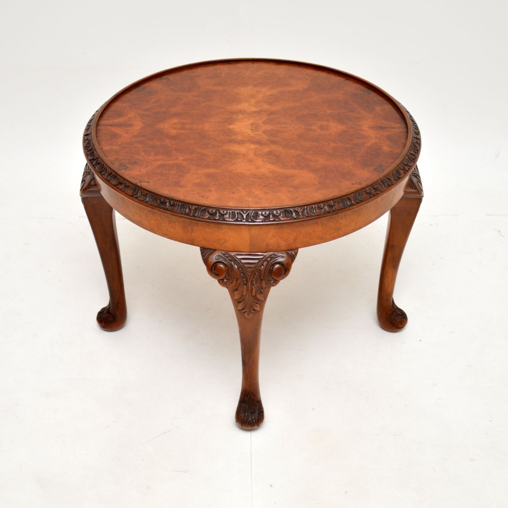 Antique Burr Walnut Coffee Table
