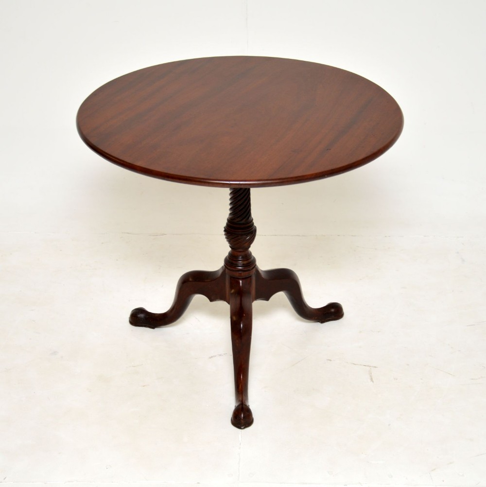 Antique Georgian Mahogany Snap Top Table
