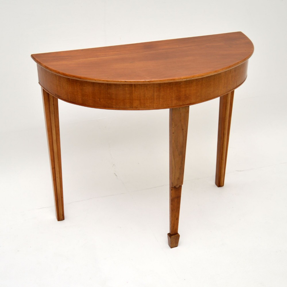 Antique Georgian Style Walnut Console Table
